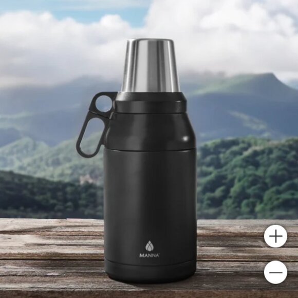 Manna, Insulated Stainless Steel Jug Bottle with 4 Stackable Cups - 64oz - Picture 2 of 8